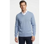 Strickpullover MARVELIS, Herren, Gr. XXL, blau (hellblau), Jersey, Obermaterial: 100% Baumwolle, regular fit, V-Ausschnitt, Rippbündchen, Pullover Strickpullover, V-Ausschnitt, regular fit, Baumwolle