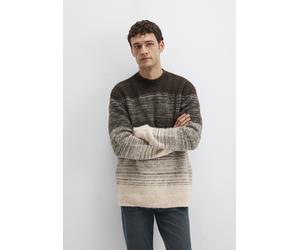 Strickpullover MAVI "CREW NECK SWEATER", Herren, Gr. XL, braun (seal braun), Feinstrick, 36% Wolle, 30% Polyamid, 20% Baumwolle, 12% Acryl, 2% Polyester, normal normal, Rundhals, normaler Saum, Pullov