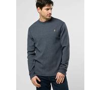 Strickpullover MCS "MCS sweater MCDrake", Herren, Gr. S, schwarz sapphire, Obermaterial: 80% Baumwolle, 20% Polyester, Pullover Strickpullover (23107654-S)