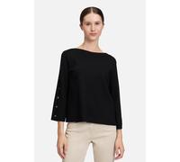 Strickpullover BETTY BARCLAY "Damen Strickpullover mit 3/4 Arm", Damen, Gr. 48, schwarz, Strick, Obermaterial: 55% Viskose, 30% Polyester, 15% Polyamid., gerade normal, U-Boot-Ausschnitt, Pullover (15