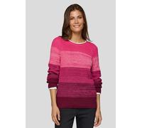 Strickpullover mit Blockstreifen lila 44
