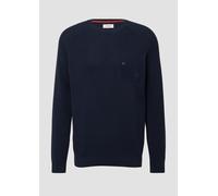 Strickpullover mit Brusttasche und Druckknopf 3XL blau 2170222.5978.3XL