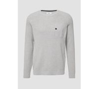 Strickpullover mit Brusttasche und Druckknopf L grau 2170222.94W0.L