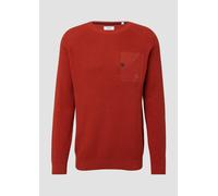 Strickpullover mit Brusttasche und Druckknopf XL rot 2170222.3529.XL