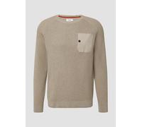 Strickpullover mit Brusttasche und Druckknopf XXL Beige 2170222.80W0.XXL