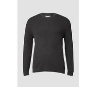 Strickpullover mit Crew Neck und Strukturmuster 4XL grau 2176952.9898.4XL