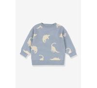 Strickpullover mit Dinosaurier-Motiven für Jungen, Bio-Baumwolle Konges Sløjd grau Gr. 92/98 von Konges Slojd