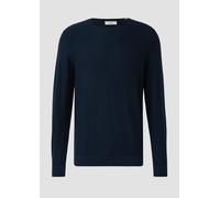 Strickpullover mit Flammgarnstruktur S blau 2178506.5978.S