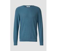 Strickpullover mit Flammgarnstruktur S Blau 2178506.6244.S