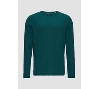 Rundhalspullover S.OLIVER Gr. XXL, blau (dark petrol) Herren Pullover (97983411-XXL) dark petrol