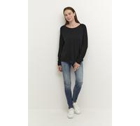 Strickpullover mit lockerer Passform black XS