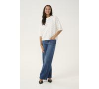 Strickpullover mit lockerer Passform white 2XL