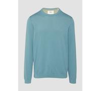 Strickpullover mit Logo-Stickerei M türkis 2156055.6343.M
