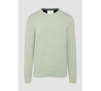 s.Oliver RED LABEL Regular Fit Strickpullover aus reiner Baumwolle in Mint, Größe XXL
