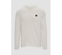 Strickpullover mit Nahtdetails und Logo S creme 2156058.0330.S