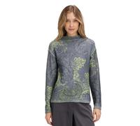Strickpullover mit Paisley-Print grau 44