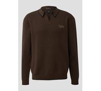 Strickpullover mit Polokragen XL braun 2173115.8947.XL