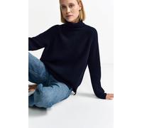 Strickpullover mit Rollkragen XS midnight blue