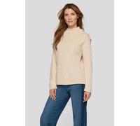 Strickpullover mit Schurwolle braun 38