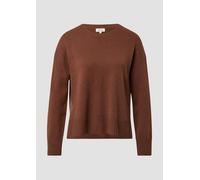 Strickpullover mit Seitenschlitzen 32 braun 2173221.8837.32