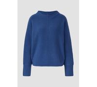 Strickpullover mit Stehkragen und Fledermausärmeln 34 blau 2170432.5527.34