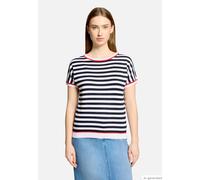 betty barclay - so cosy - - Strickpullover Patch Dark Blue/Red - Gr. - 40