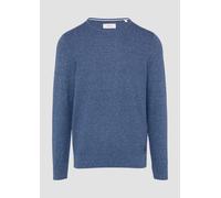Regular Fit Strickpullover aus reiner Baumwolle mit Strukturmix XXXL men Royal