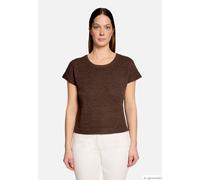 Kurzarmshirt BETTY BARCLAY "Damen mit U-Boot-Ausschnitt", Damen, Gr. 48, braun, Strick, Obermaterial: 65% Polyacryl, 35% Polyamid, gerade normal, Rundhals, Shirts (10967932-48) braun