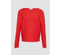Strickpullover mit U-Boot-Ausschnitt und Rollsaum 40 rot 2161754.3090.40