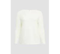 Strickpullover mit U-Boot-Ausschnitt und Rollsaum 44 creme 2166758.0210.44