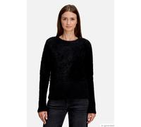 Strickpullover BETTY & CO "Damen Strickpullover mit V-Ausschnitt", Damen, Gr. 44, schwarz, Strick, Obermaterial: 40% Polyamid, 30% Baumwolle, 20% Polyacryl, 10% Polyester., figurumspielend normal, Run