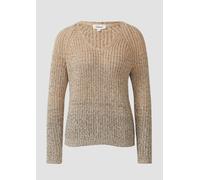 Strickpullover mit V-Ausschnitt und Farbverlauf 42 braun 2171668.84X5.42