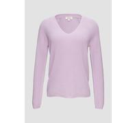 Strickpullover mit V-Ausschnitt und Raglan-Ärmeln 36 lila 2151524.4703.36
