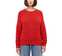 Strickpullover MUSTANG "Damen Style Silas", Damen, Gr. L, rot, Strick, 50% Baumwolle, 50% Polyacryl, Rundhals, Pullover Strickpullover (83106269-L)