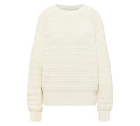 Strickpullover MUSTANG "Damen Style Silas", Damen, Gr. XL, sanftes weiß, Strick, 50% Baumwolle, 50% Polyacryl, Rundhals, Pullover Strickpullover (94578702-XL)