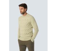 Strickpullover NO EXCESS, Damen, Gr. L, beige (cement), Strick, Obermaterial: 52% Polyester, 39% Polyacryl, 6% Wolle, 3% Elasthan, unifarben, normal hüftbedeckend, Rundhals, Strickbündchen, Pullover S