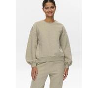 Strickpullover NÜMPH "Nümph Jumper NUCALLI", Damen, Gr. M, creme melange, Obermaterial: 86% Baumwolle, 7% Polyester, 7% Metall, Pullover Strickpullover (15333937-M)