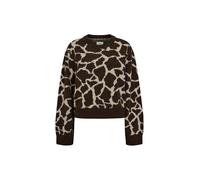 Strickpullover NÜMPH "Nümph Sweater NUGRIF", Damen, Gr. L, schwarz coffee, Obermaterial: 38% Polyamid, 27% Baumwolle, 16% Polyacryl, 15% Wolle, 4% Alpaka, Pullover Strickpullover (56348656-L) schwarz 