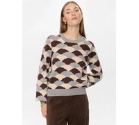 Strickpullover NÜMPH "Nümph Sweater NULILA", Damen, Gr. L, schwarz (schwarz coffee), Obermaterial: 41% Viskose, 34% Polyester, 19% Polyamid, 6% Metall, Pullover (11147148-L) schwarz coffee