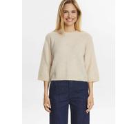 Strickpullover NÜMPH "Nümph Sweater NURIETTE", Damen, Gr. S/M, gray morn, Obermaterial: 32% Alpaka, 32% Wolle, 30% Polyamid, 6% Elasthan, Pullover (48295226-M) gray morn