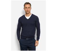 Strickpullover OLYMP "OLYMP Casual Strick", Herren, Gr. 3XL, marine, 85% Schurwolle, 15% Seide, Pullover Strickpullover (25104322-XXXL) marine
