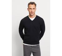 Strickpullover OLYMP "OLYMP Casual Strick", Herren, Gr. M, schwarz, 100% Schurwolle, Pullover Strickpullover (57451451-M) schwarz