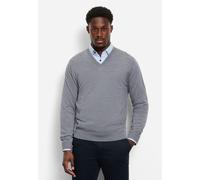 Strickpullover OLYMP "OLYMP Casual Strick", Herren, Gr. M, silbergrau, 100% Schurwolle, Pullover Strickpullover (50446449-M) silbergrau