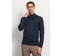 Strickpullover OLYMP "OLYMP Casual Strick", Herren, Gr. S, marine, 100% Schurwolle, Pullover Strickpullover (92764207-S) marine