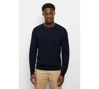 OLYMP Herrenpullover Rundhals Casual Strick Single Jersey Regular Fit, Marine 18, XL