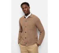 Strickpullover OLYMP "OLYMP Casual Strick, Overshirt", Herren, Gr. M, natur, 55% Baumwolle, 45% Polyester, Pullover Strickpullover (40526448-M) natur