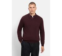 Strickpullover OLYMP "OLYMP Casual Strick, Pullover", Herren, Gr. 3XL, rot (braun), 50% Wolle, 25% Polyacryl, 24% Polyamid, 1% Elasthan, Pullover Strickpullover (71341663-XXXL) braun