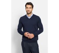Strickpullover OLYMP "OLYMP Casual Strick, Pullover", Herren, Gr. 4XL, blau (marine), 100% Schurwolle, Pullover Strickpullover (22597524-4XL) marine