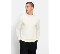 Strickpullover OLYMP "OLYMP Casual Strick, Pullover", Herren, Gr. 4XL, sanftes weiß, 100% Schurwolle, Pullover Strickpullover (26232865-4XL) sanftes weiß