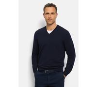Strickpullover OLYMP "OLYMP Casual Strick, Pullover", Herren, Gr. L, blau (marine), 100% Schurwolle, Pullover Strickpullover (22597524-L) marine